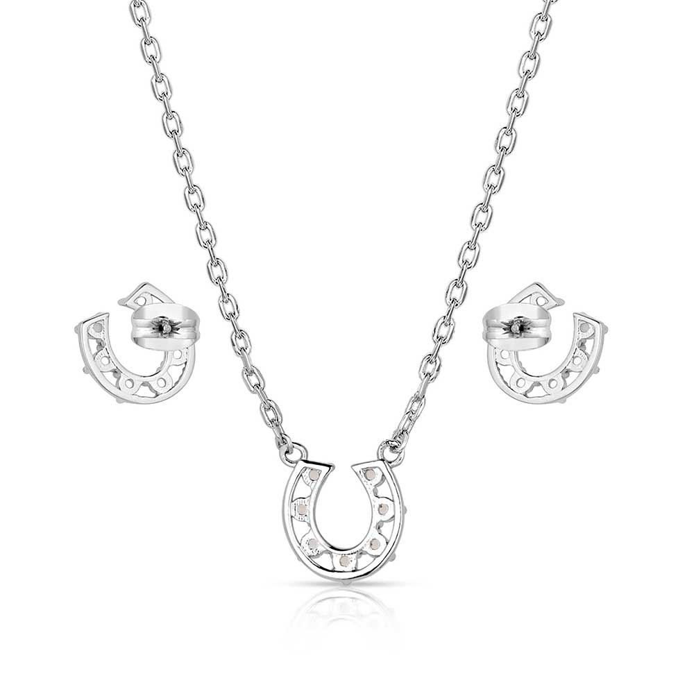 Montana Silversmiths Delicate Glamour Horseshoe Jewelry Set - JS5769