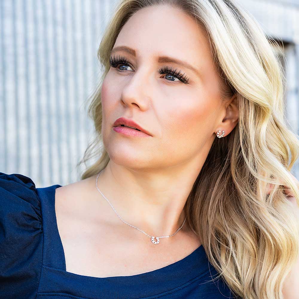 Montana Silversmiths Delicate Glamour Horseshoe Jewelry Set - JS5769