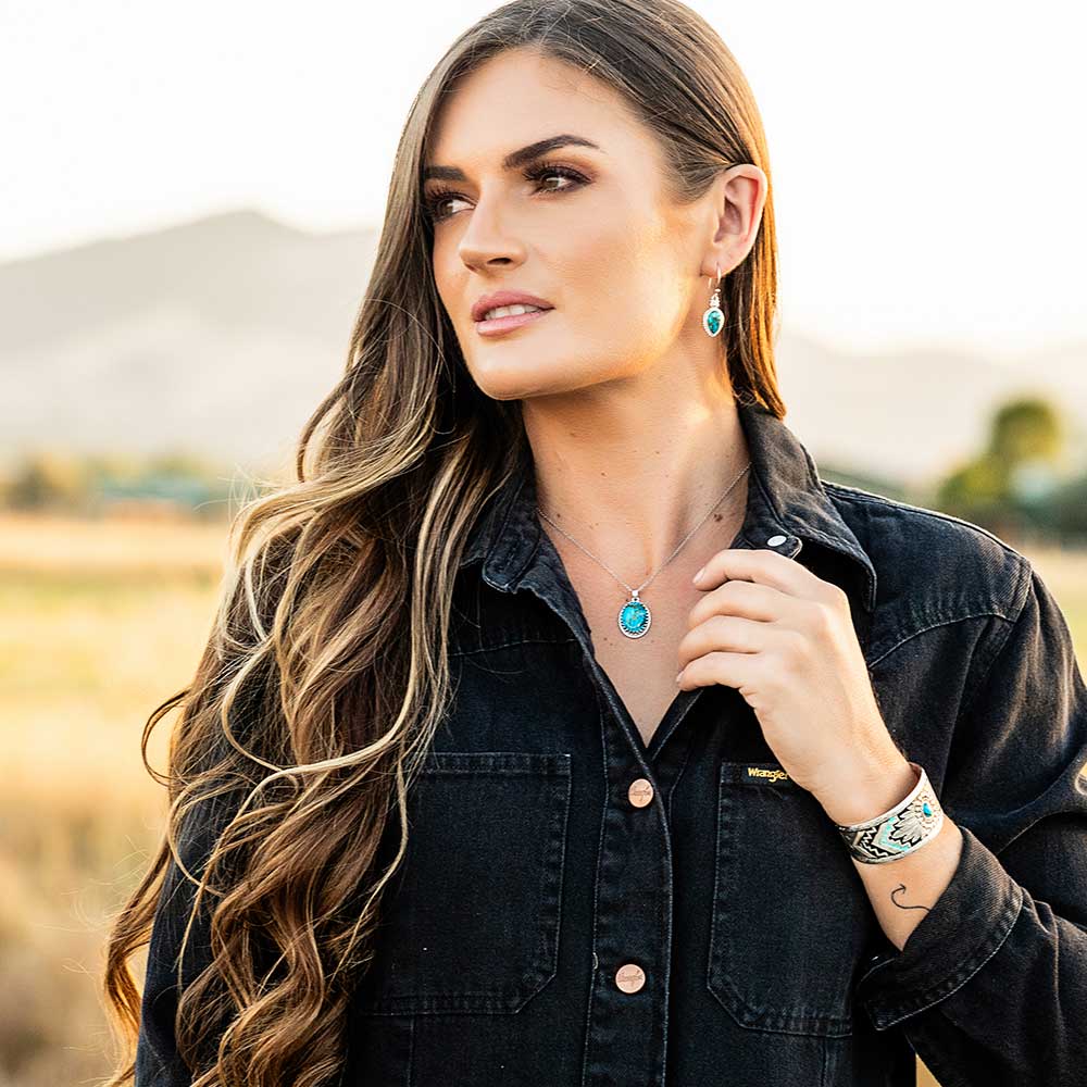 Montana Silversmiths Wisdom of the West Turquoise Necklace - NC5787