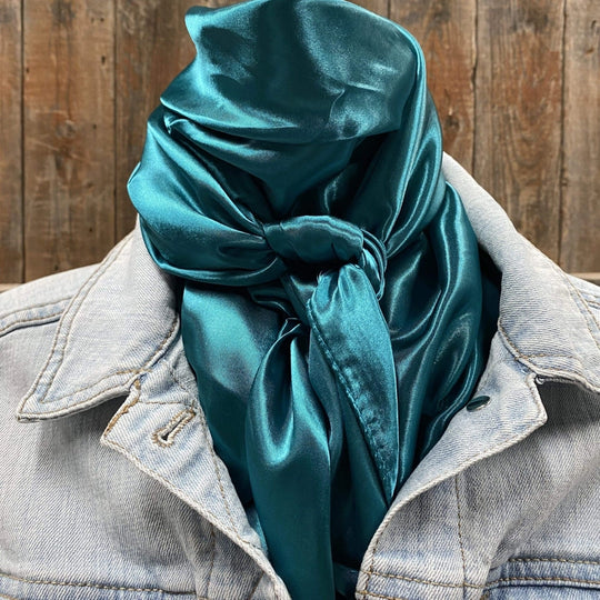 Rodeo Drive Solid Teal Wild Rag - WRS5