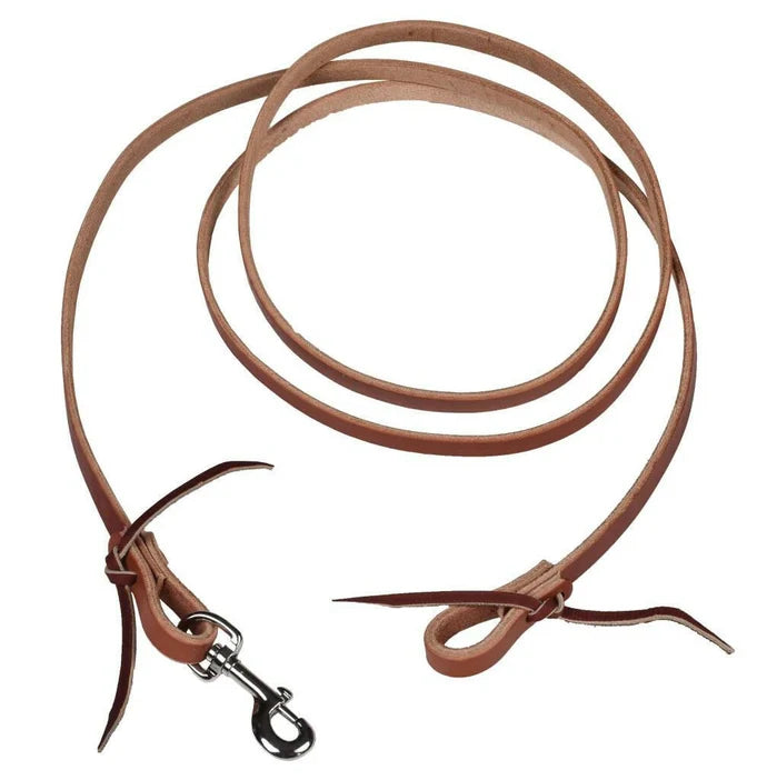 Berlin Leather 1/2"x 8' Roping Reins Non Oiled - E6506