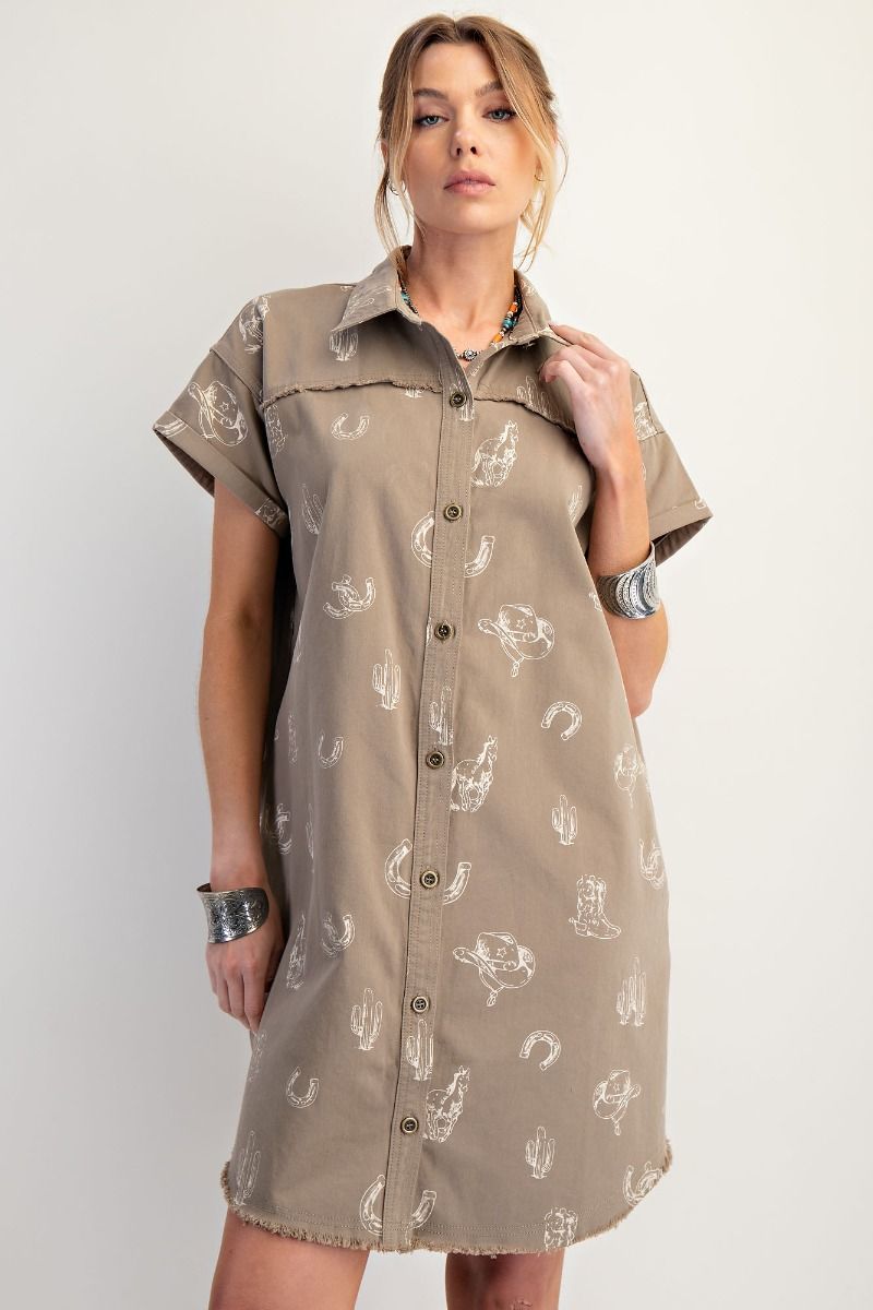 easel shirt dress Easel Button Down Wash Shirt Dress The Colony Shop