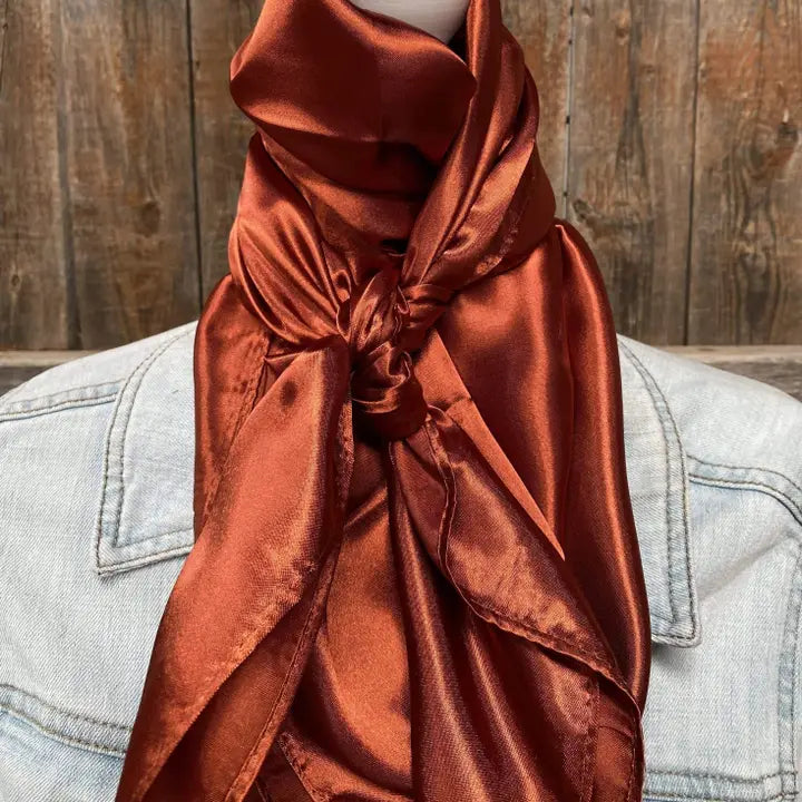Rodeo Drive Solid Rust Wild Rag - WRS16