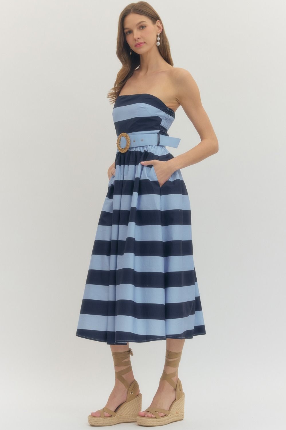 Let's Get Sailing Midi Dress