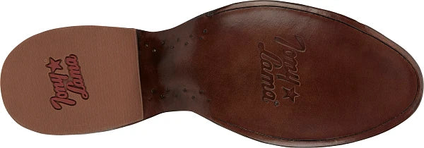 Men's Tony Lama Zony Cognac Full Quill Ostrich with 13" Cognac Goat Tops - DR5356