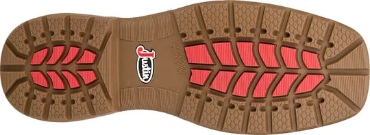 Men's Justin Oilpatch Tan Water Buffalo Waterproof Composite Toe Work Boot - WR4149