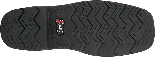 Men's Justin Trencher Brown Water Buffalo Water Proof Work Boot - PD4066