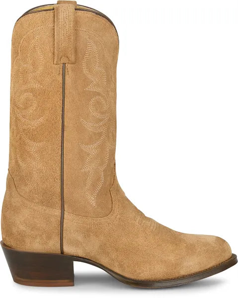Men's Tony Lama Honey Suede with 12" Honey Suede Tops Western Boot - DR3050