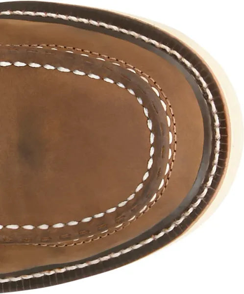 Men's Justin Garren Brown Cowhide 6" WP Lace Up Moc Steel Toe - HW687