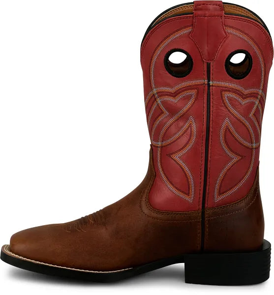 Men's Justin Lubbock Honey Brown Water Buffalo eith 11" Brick Tops - SE7527
