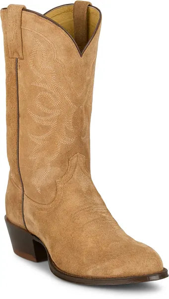 Men's Tony Lama Honey Suede with 12" Honey Suede Tops Western Boot - DR3050