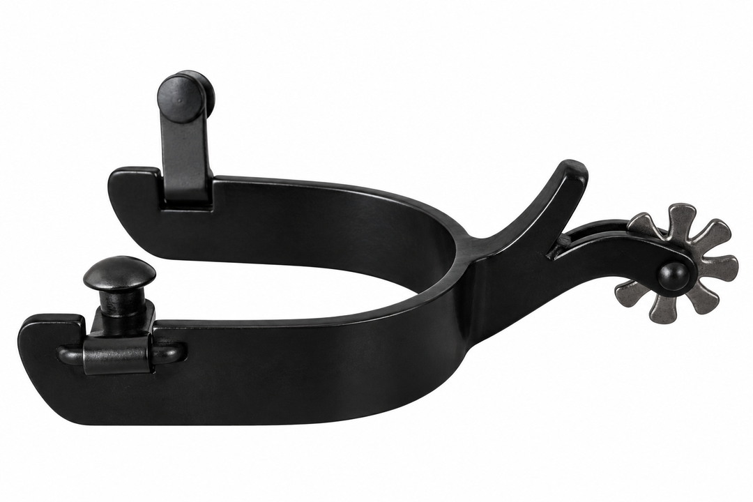 Dutton All Around Spurs with Chap Guard – 1" Band, 2" Shank