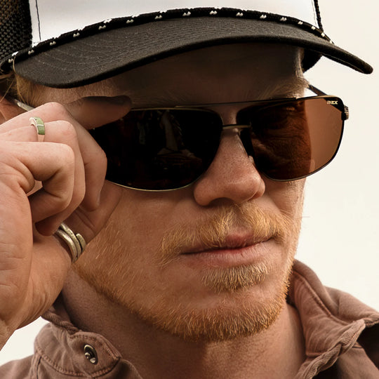 BEX GAMBIT Gunmetal/Brown Sunglasses - S147GB