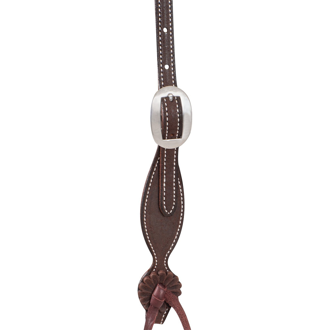Martin Saddlery Browband Headstall with Rosette Strings