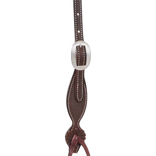 Martin Saddlery Browband Headstall with Rosette Strings