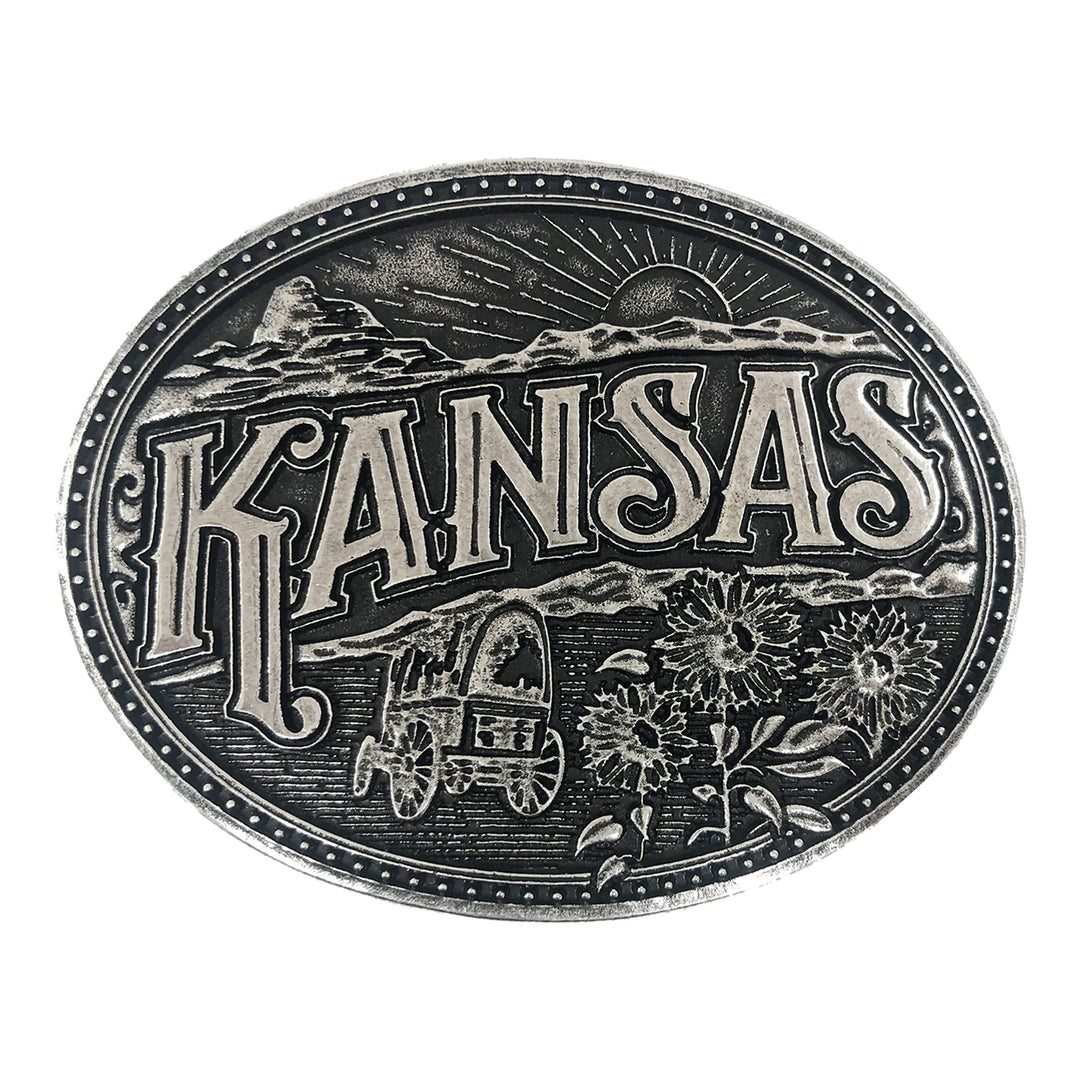 And West Kansas Heritage Buckle - HER009-02