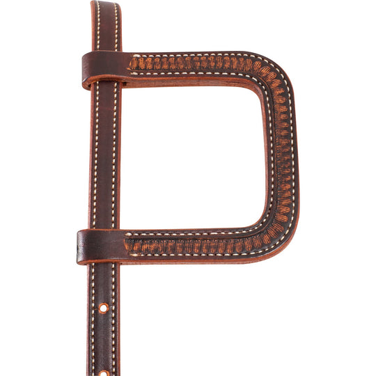 Martin Saddlery Slip Ear Headstall Weathered Antique with Latigo Ties