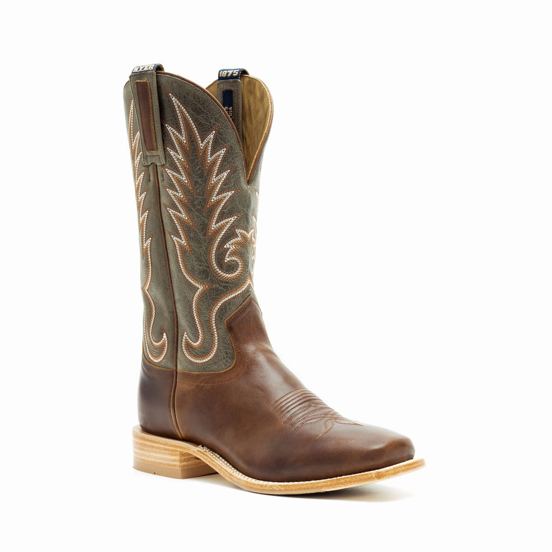 Men's HYER Kincaid Rich Aged Saddle with 13" Dark Fern Cowhide Tops - HM11041