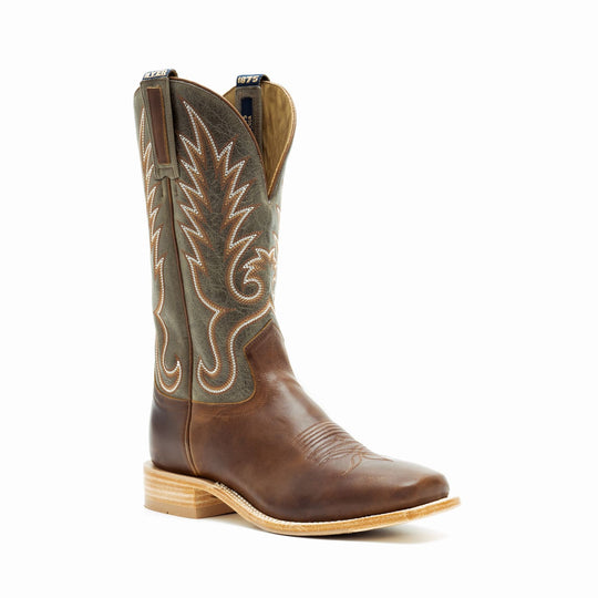 Men's HYER Kincaid Rich Aged Saddle with 13" Dark Fern Cowhide Tops - HM11041