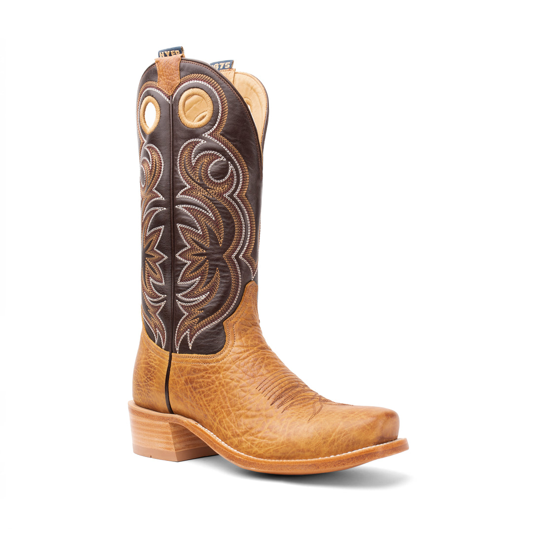 Men's HYER Riley Tan Oiled Shoulder with 13" Deep Chocolate Cowhide - HM12023