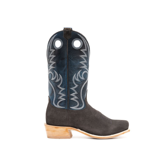 Men's HYER McCune Charcoal Roughout with 13" Blue Lagoon Tops - HM12031