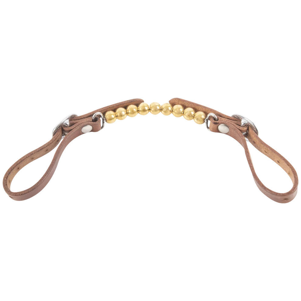 Martin Saddlery Brass Ball Curb Strap