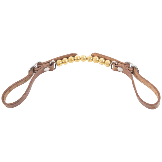 Martin Saddlery Brass Ball Curb Strap