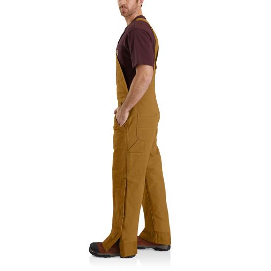 Carhartt Washed Duck Bib Overalls Quilt Lined - 104031
