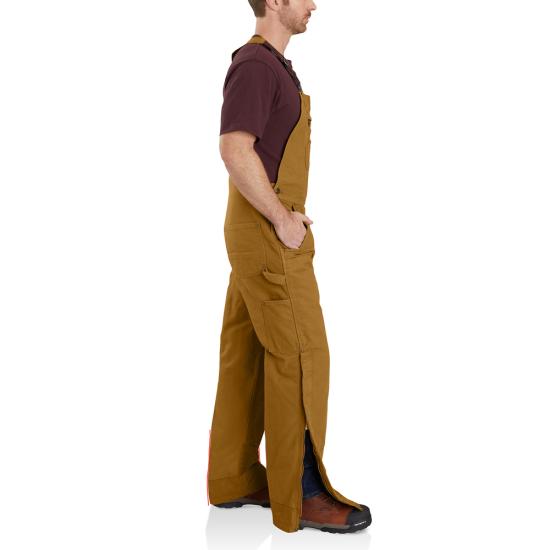 Carhartt Washed Duck Bib Overalls Quilt Lined - 104031