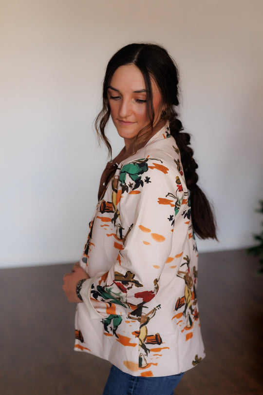 Ladies Howdy Hanny Wagon Wheel Blazer - HH4000
