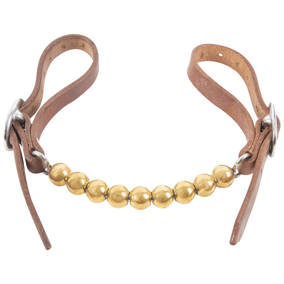 Martin Saddlery Brass Ball Curb Strap