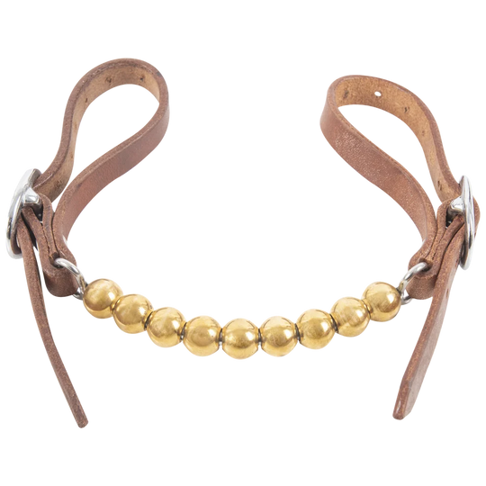 Martin Saddlery Brass Ball Curb Strap