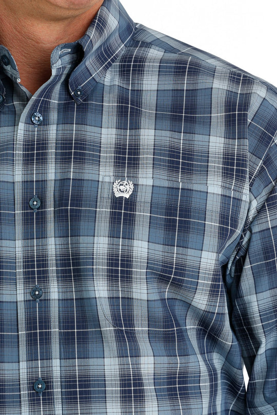 Men's Cinch Plaid Button Down Western Shirt - MTW1105694