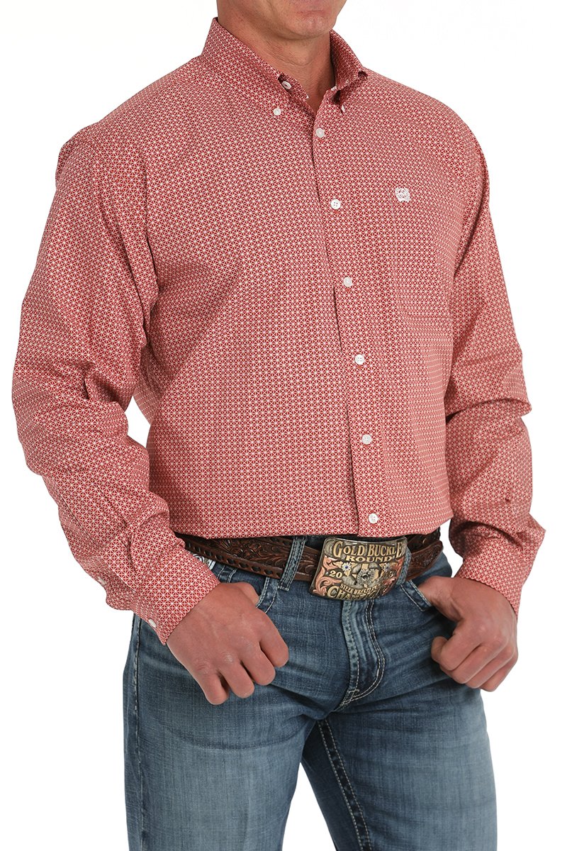 Men's Cinch Medallion Print Button-Down Western Shirt - MTW1105871