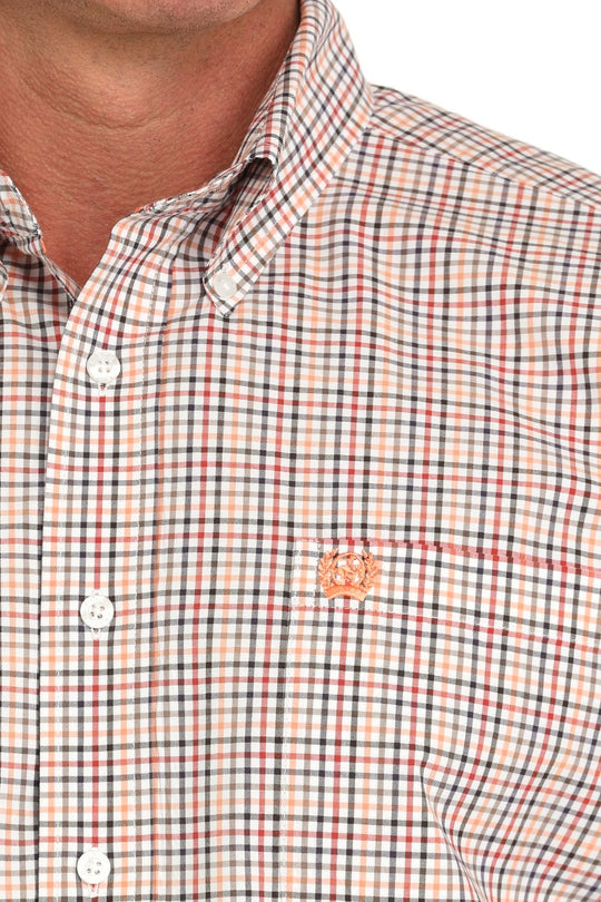 Men's Cinch Plaid Button-Down Western Shirt -  MTW1105874