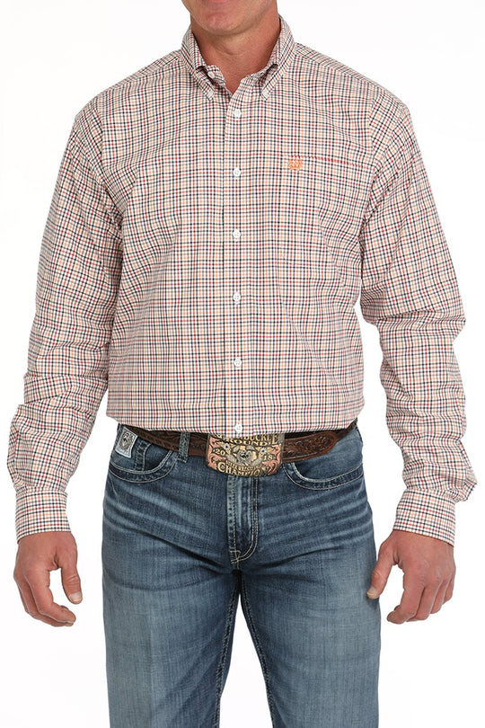 Men's Cinch Plaid Button-Down Western Shirt -  MTW1105874