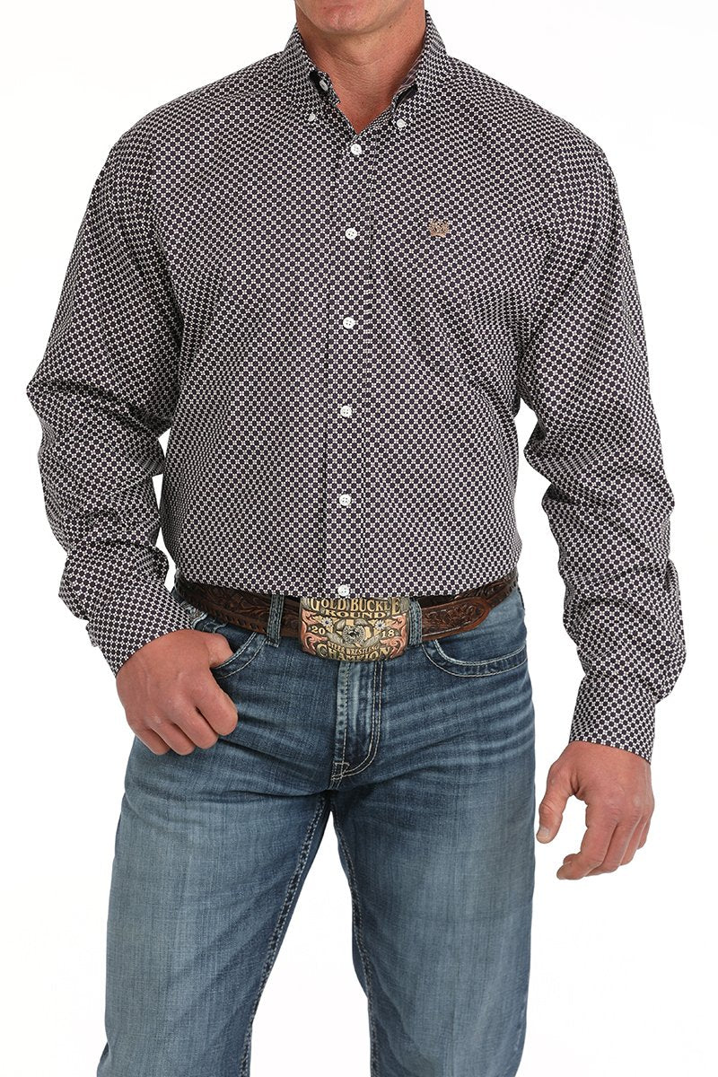 Men's Cinc Floral Print Button-Down Shirt - MTW1105878
