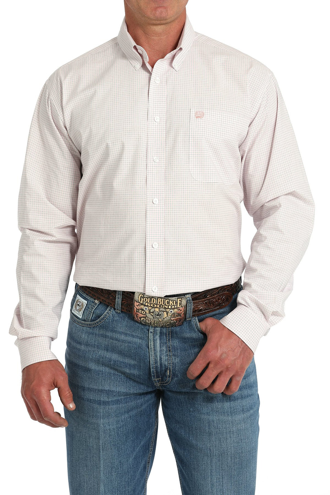 Men's Cinch Plaid Button-Down Western Shirt - MTW1105912