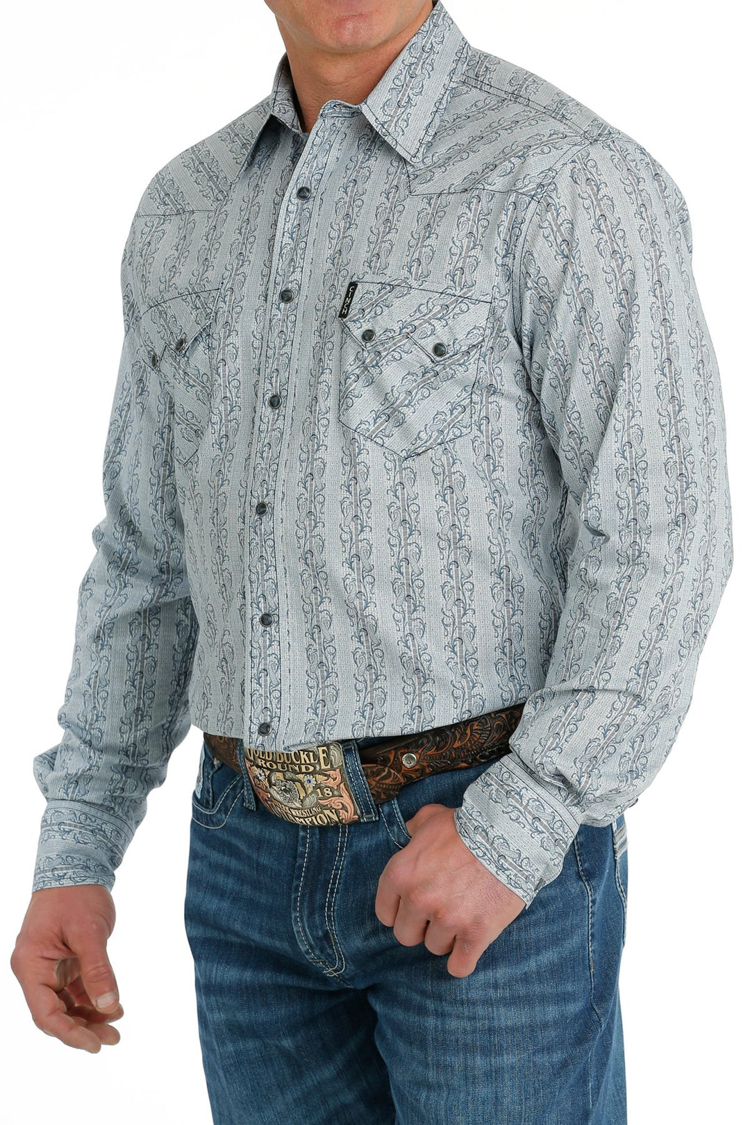 Men's Cinch Modern Fit Snap Western Shirt - MTW1301071