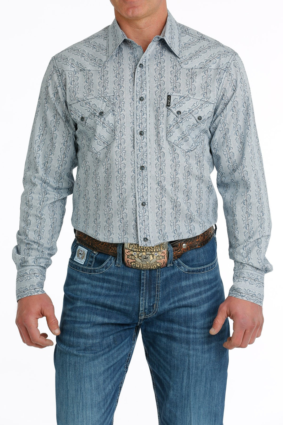 Men's Cinch Modern Fit Snap Western Shirt - MTW1301071