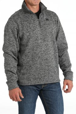 Men's Cinch 1/4 Zip Grey Pullover - MWK1080014/MWK108014X