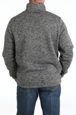 Men's Cinch 1/4 Zip Grey Pullover - MWK1080014/MWK108014X