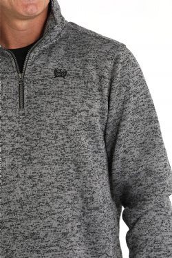 Men's Cinch 1/4 Zip Grey Pullover - MWK1080014/MWK108014X