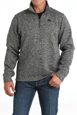 Men's Cinch 1/4 Zip Grey Pullover - MWK1080014/MWK108014X