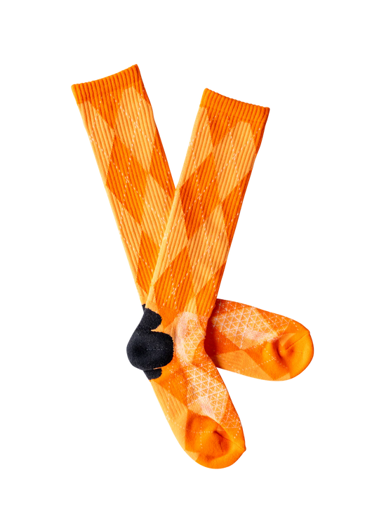 Lucky Chuck Orange Outlaw Performance Socks