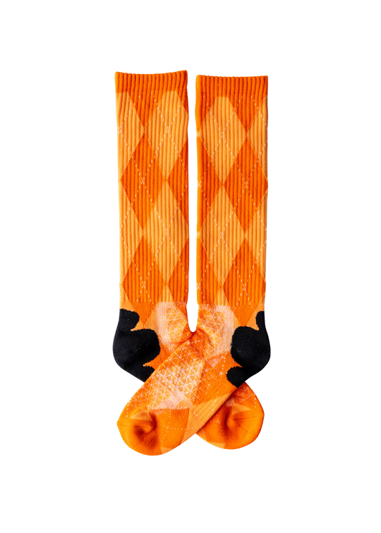 Lucky Chuck Orange Outlaw Performance Socks