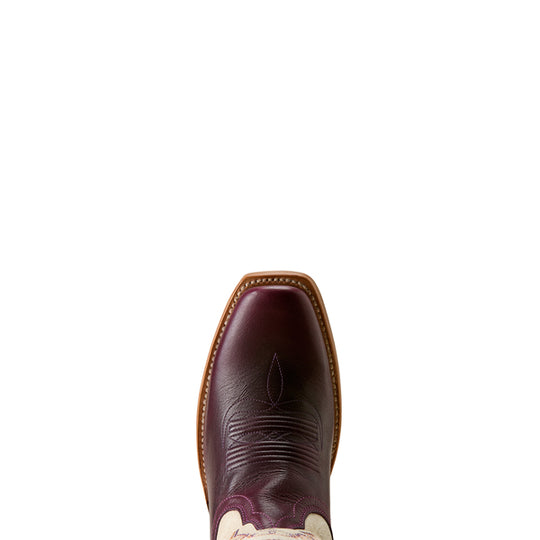 Women's Ariat Futurity Oak with 12" Cream Candle Tops - 10080460