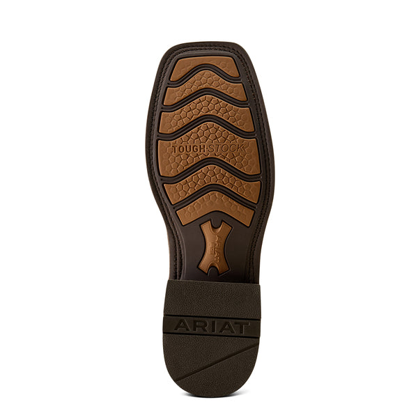 Ariat Kanyon Toughstock VentTek Thunder Brown Glacier Blue Western Boot - 10074258