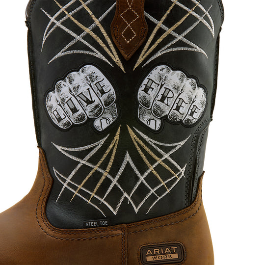 Men's Ariat Activator "Live Free" Wide Square Steel Toe Work Boot - 10074288