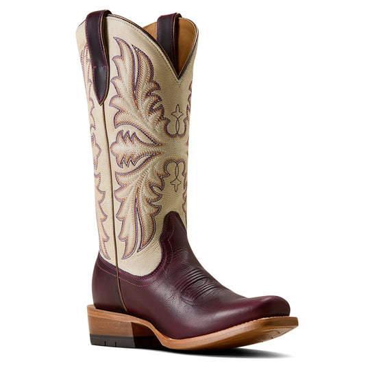 Women's Ariat Futurity Oak with 12" Cream Candle Tops - 10080460